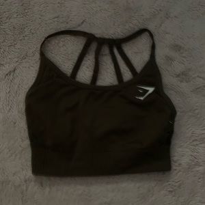 Gymshark Khaki Seamless Bra ( XS)